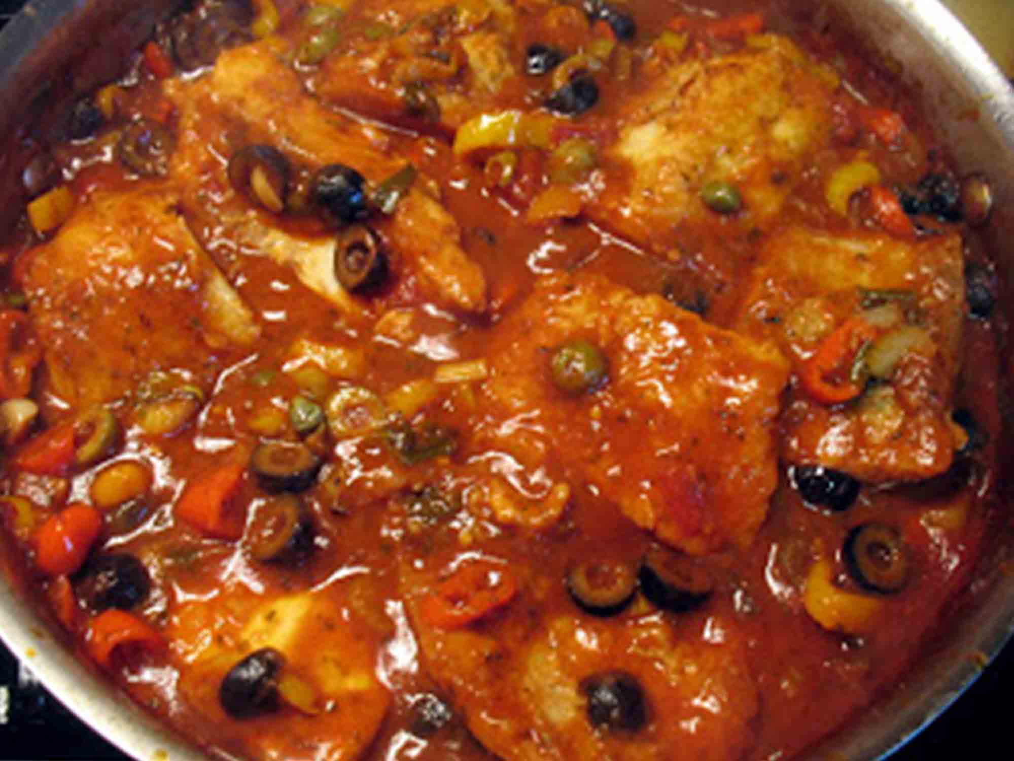 Baccala with Tomato and Olives