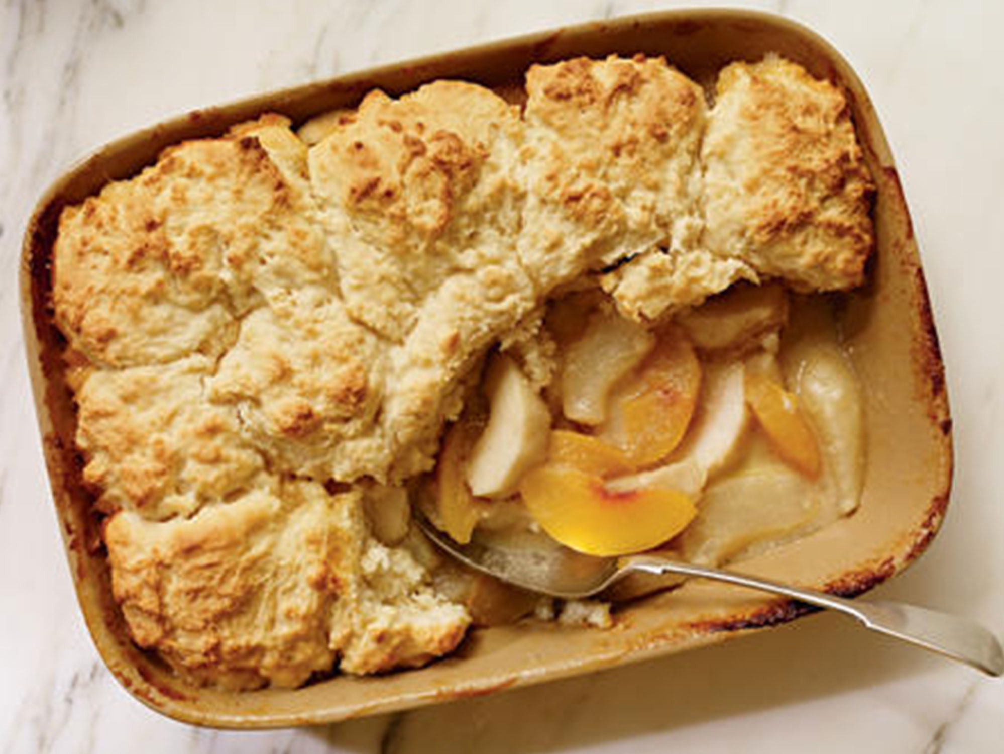 Tree Fruit Cobbler and Brie